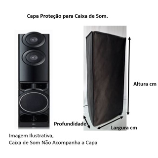 Capa Proteção para Caixa de Som Sob Medida em TNT Preto Bonito Resistente Antipoeira. em Oferta na Shopee