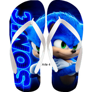 Chinelo Do Sonic Menino Menina