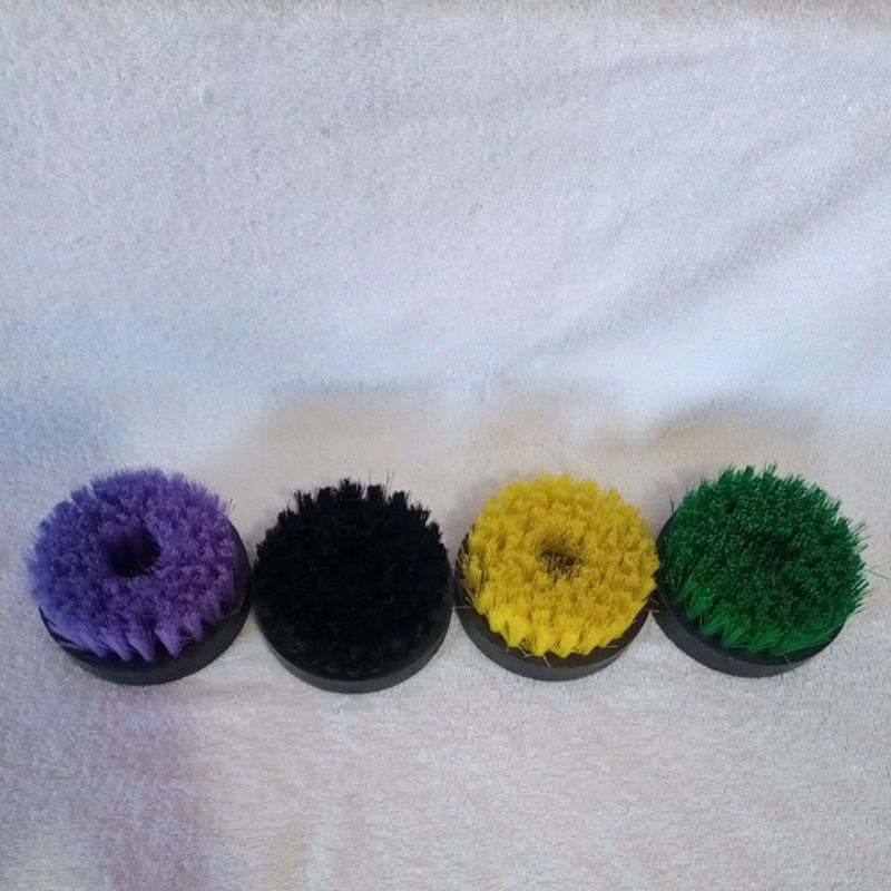 kit 4 escovas rotativas uso politriz parafusadeira e furadeira em Oferta na Shopee