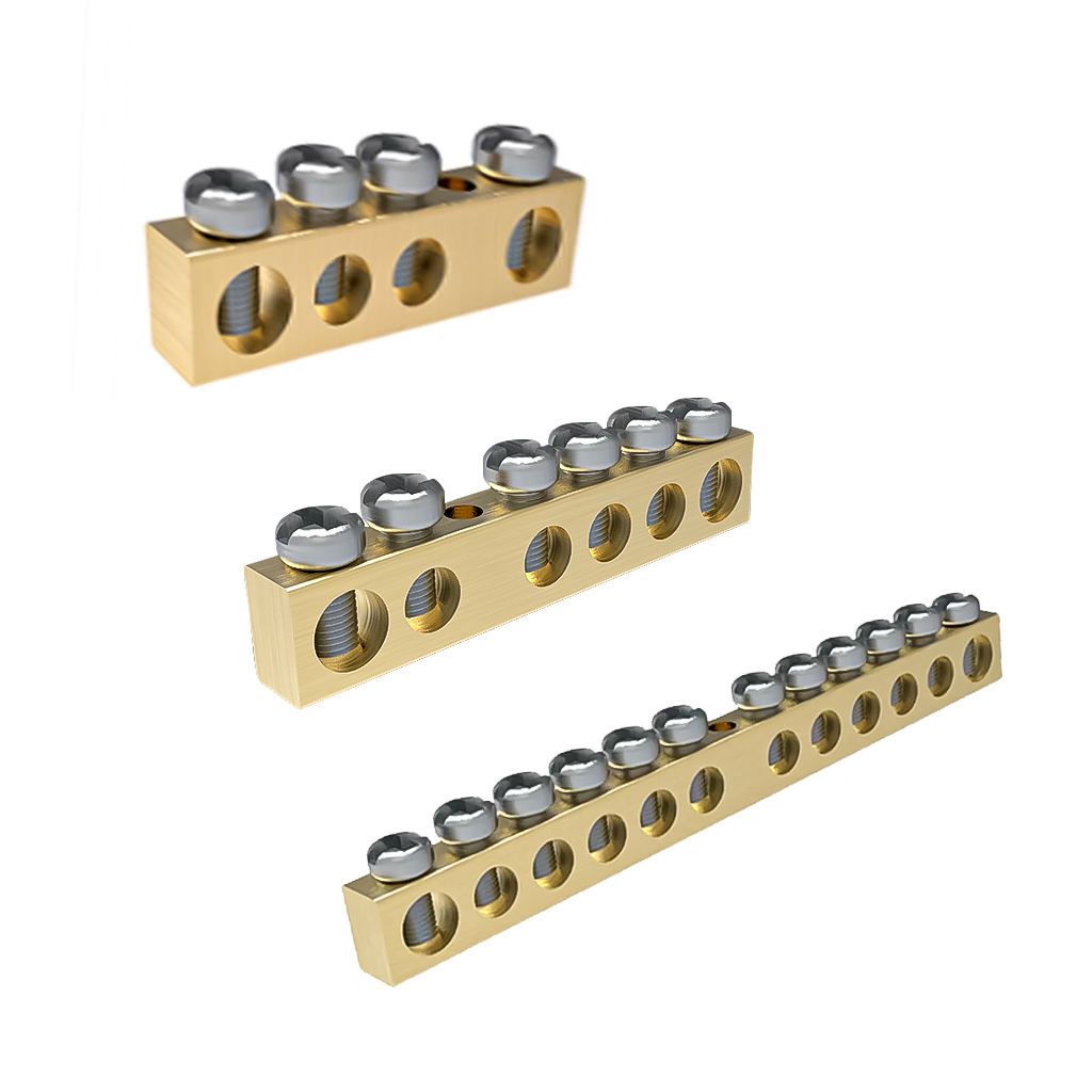 Barramento 2 Furos De 6 Mm Mais 2 - 4 - 10 Furos De 5 Mm em Oferta na Shopee