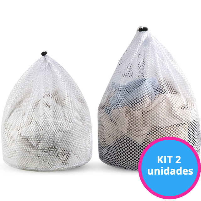 KIT Saco Organizador Roupa Suja Dobrável Multiuso - Laundry Bag em Oferta na Shopee