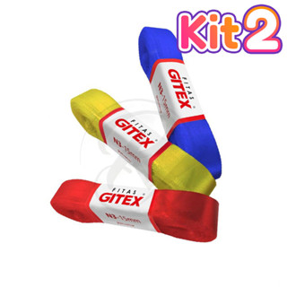 Kit 2 Fita de Cetim Gitex n°3 / 15mm - pacotes c/ 10 metros cada
