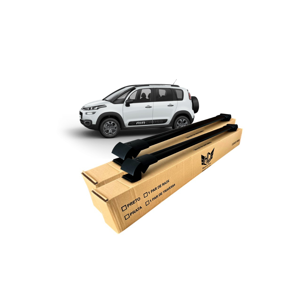 Rack Travessa de Teto Citroen Aircross 2010 A 2019 Bagageiro Larga