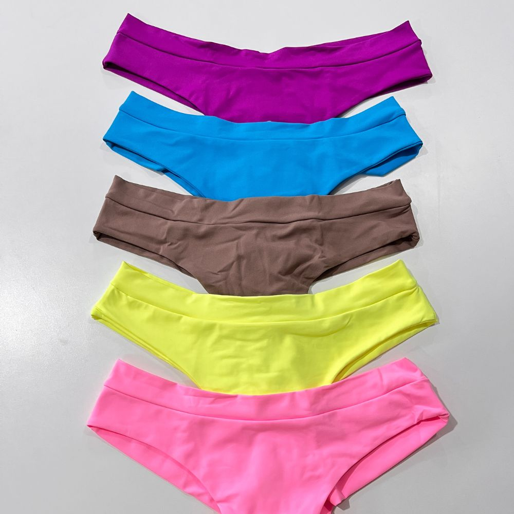 Kit 5 Calcinhas Sem Elástico Fio Duplo Em Poliamida - Confort Cores Sortidas em Oferta na Shopee