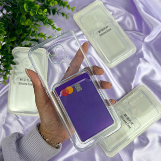 Capa Transparente Porta Cartão Compatível com Motorola Moto G6 Play/ Moto G7 Play/ Moto G8 Play/ Moto G9/ G9 Play Capinha. (CF57)