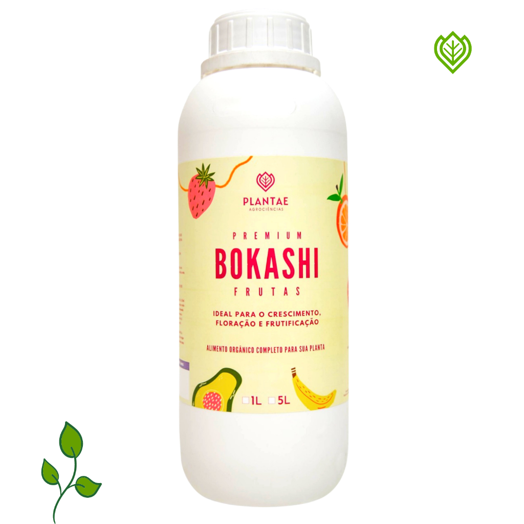 Adubo Forte Frutas Bokashi Líquido 1 Litro Rende 200 Litros