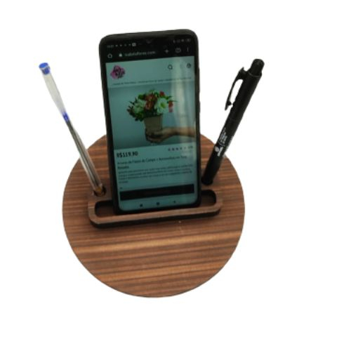 Porta Celular e Canetas de Mesa em Oferta na Shopee