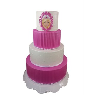 bolo fake rosa e pink