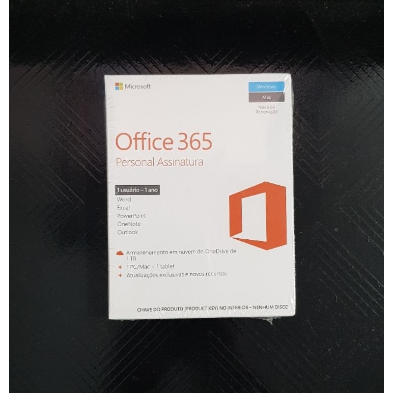 Office 365 Personal Para Pc E MacBook 1 TB Nuvem Original Lacrado Novo.