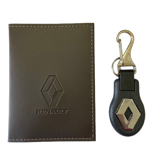 Kit Renault Carteira Porta Documentos + Chaveiro Com Mosquetão em Oferta na Shopee