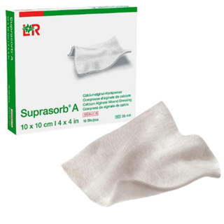 Curativo Absorvente Para Feridas De Alginato De Cálcio Suprasorb A 10cm X 10cm - Lohmann & Rauscher Venosan Curativo De Algas Marinhas Exsudativas Alginato Para Feridas Com Secreção Curativo Para Promover A Cicatrização De Feridas
