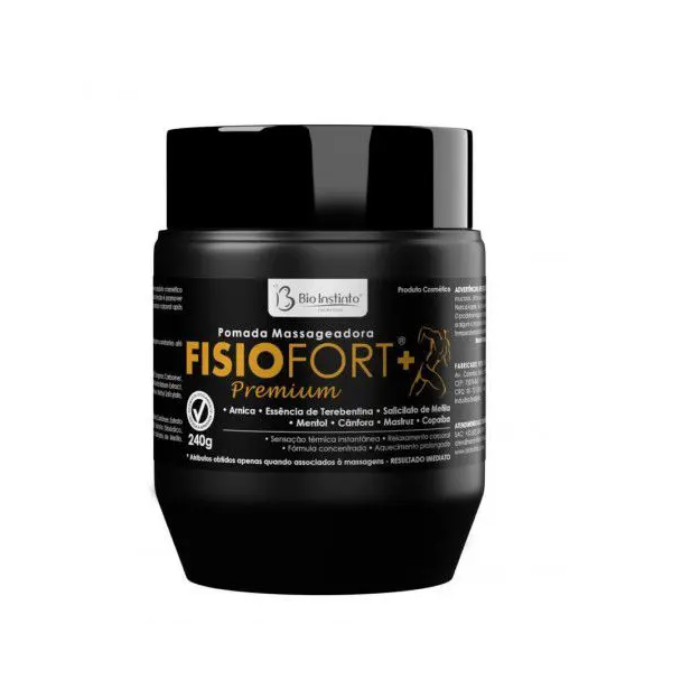 Pomada Massageadora Fisiofort+ Premium - Bio Instinto - 240g em Oferta na Shopee
