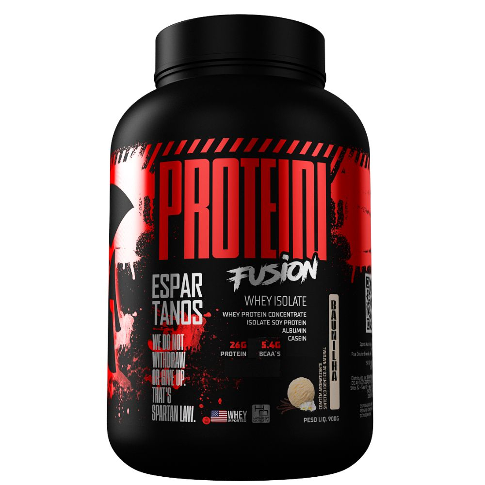 Protein Fusion Whey Isolate 900g - Espartanos - Health
