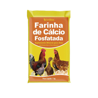 Farinha De Calcio Fosfatada Suplemento Mineral Vetbras 1kg