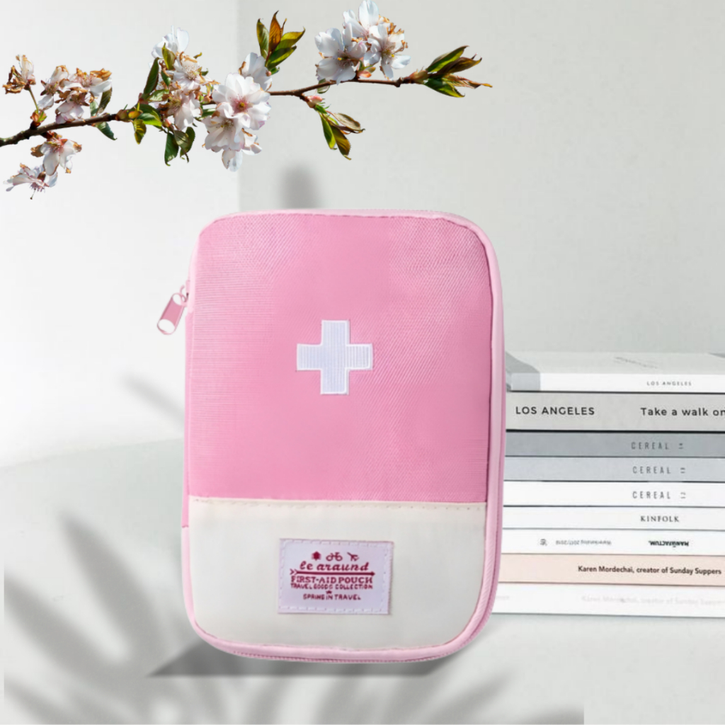 Imagem Kit Médica De Primeiros Socorros Portátil Viagem Acampamento Ao Ar Livre Útil Mini Medicina Saco De Armazenamento De Emergência