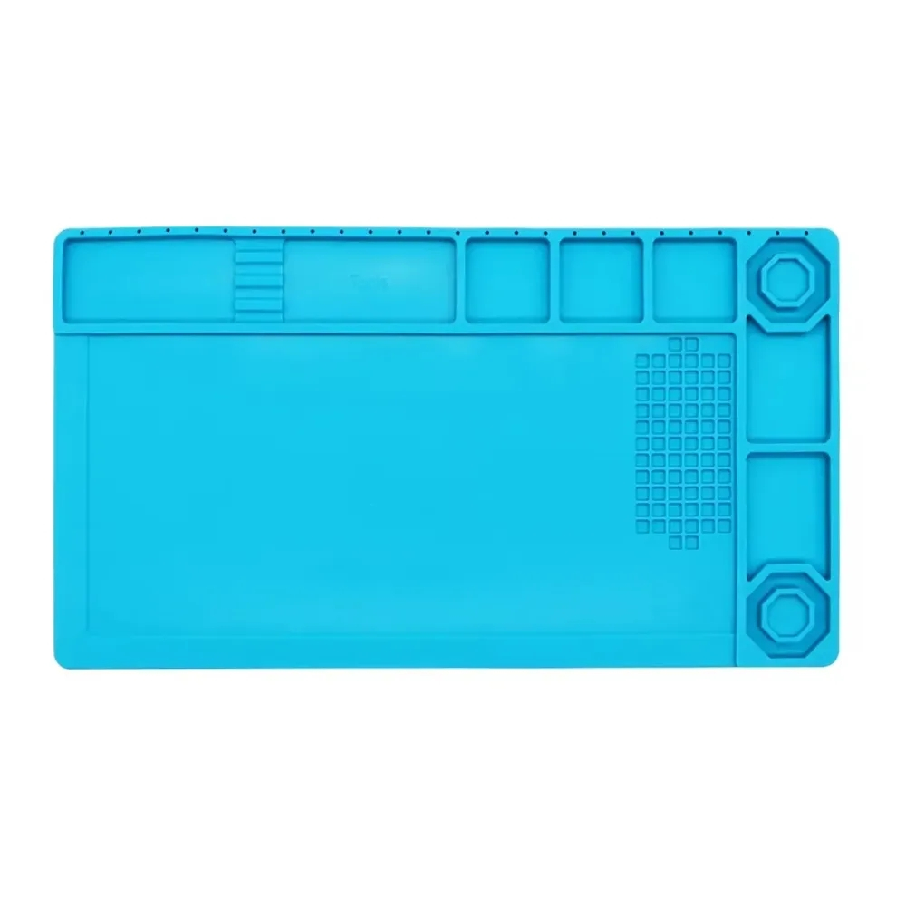 99FIX  Manta De Solda Resistente Ao Calor Silicone Anti-estática para reparo do telefone móvel (Azul) 38*21cm