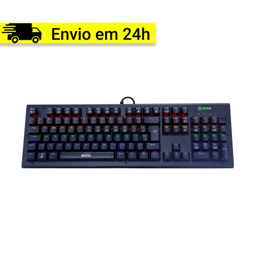 Teclado Gamer Mecânico RGB Switch Blue - X-Zone - ABNT2