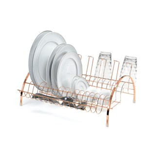 Escorredor Fantastik com Porta Talheres e Copos Cromado em Oferta na Shopee