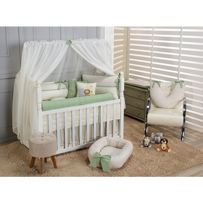 Kit Berço Americano Menino Safari Bita 11 Peças Algodão em Oferta na Shopee