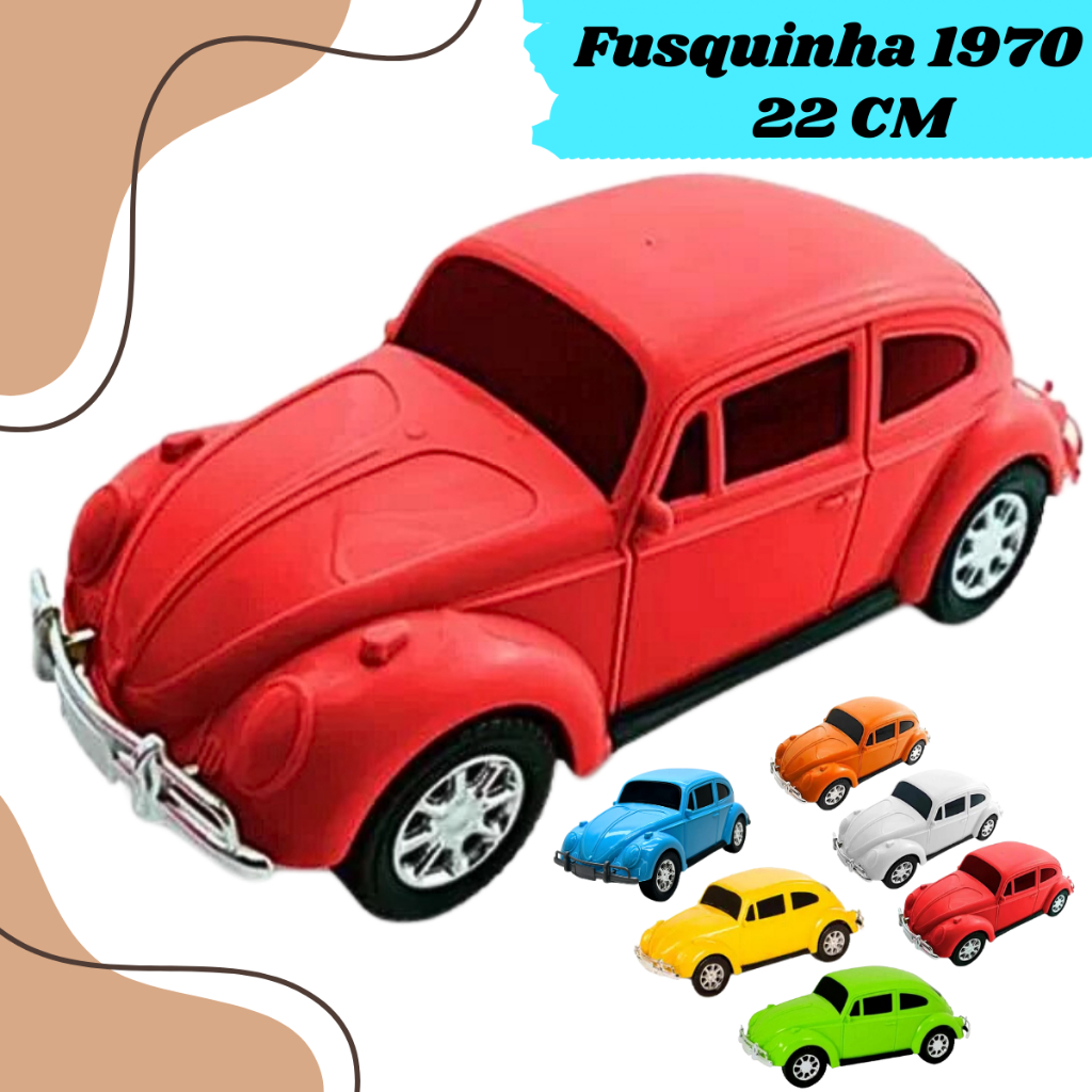 Brinquedo Fusca Miniatura anos 70 Fusquinha Carrinhos Coleção Brinquedo infantil presente Diverplas