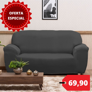 Capa de Sofá Lisa Todos os Tamanhos Avulsa Coladinha - 2 Lugares 3 Lugares 4 Lugares em Oferta na Shopee