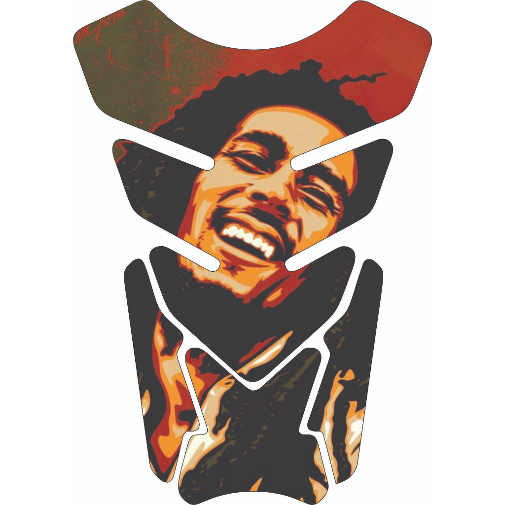 Protetor Para Tanque Moto Tankpad Resinado Universal Bob Marley Varios Modelos