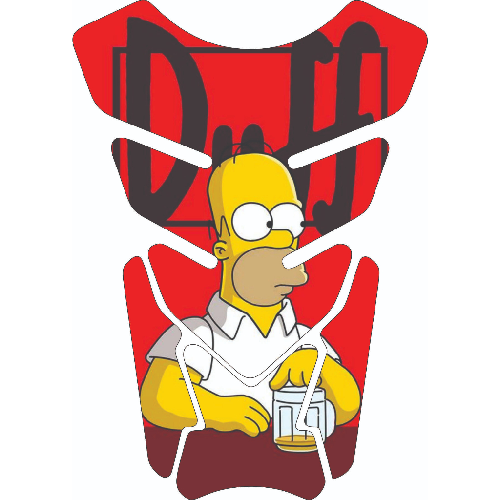 Protetor Para Tanque Moto Tankpad Resinado Universal H0m3r Duff Beer Varios Modelos