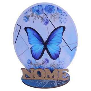 12 Centros Mesa Borboleta Azul Personalizado Lembranças Festa em Oferta na Shopee