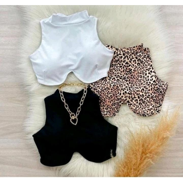 Blusa Cropped Aro Top Com Bojo Gringa Feminina Casual Gola Alta Blogueira Influencier Tik Tok Mais Vendido 2026 Promoção