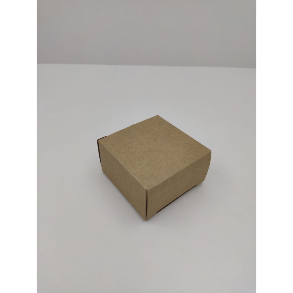 CAIXINHA KRAFT 5,5x5,5x3 PARA SABONETE, VELA, SHAMPOO, CONDICIONADOR SÓLIDO COM 100 UNIDADES