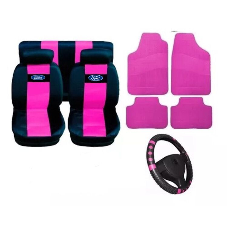 jogo capa banco carro nylon + tapete + volante Ford FIESTA em Oferta na Shopee