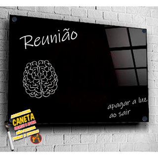 Parede Lousa Quadro Negro Planner Anotações de Acrílico com caneta escreve e apaga não precisa furar a parede vários tamanhos em Oferta na Shopee