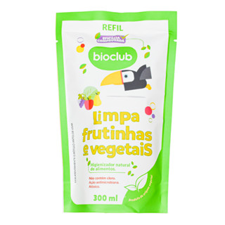 Refil Higienizador de Frutas e Vegetais Orgânico - Limpa Frutinhas e Vegetais Bioclub 300 ml