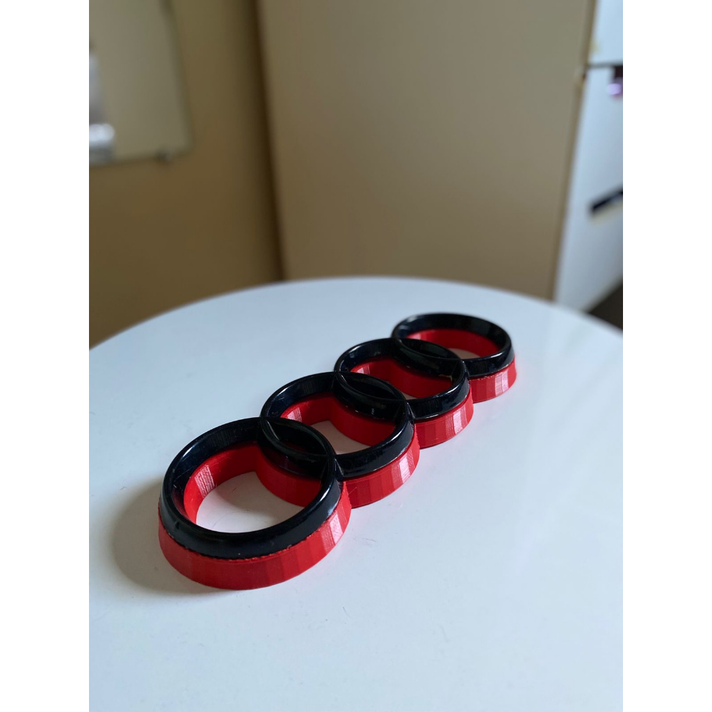 Base Emblema Grade Dianteira Audi Rs2