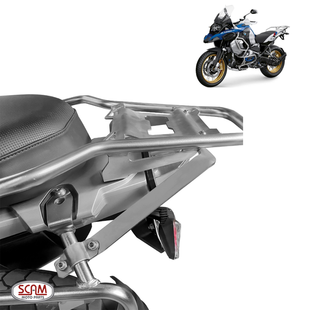 Reforço Bagageiro Original Bmw F 850gs R 1200gs R 1250gs Adventure Prata - Scam