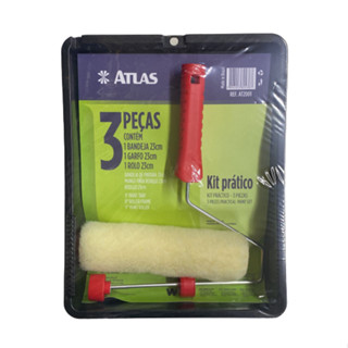 Rolo de Pintura De Parede Completo Atlas 3 Peças