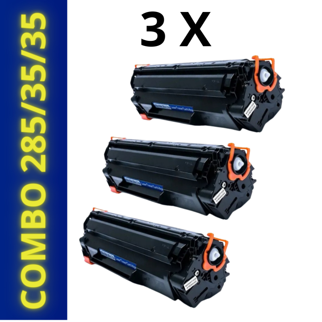 Toner Compatível Hp 435/436/285 | P1102 P1102w M1210 3 PÇS