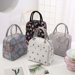 Bolsa Térmica Com Bolso Externo Fitness Marmita Lancheira Com Estampa Cor Variados
