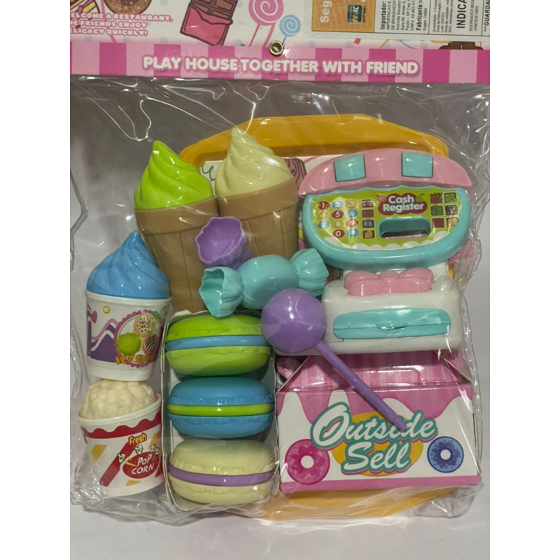 Brinquedo Comidinha Cozinha Frutas e Verduras - Padaria - Mercadinho - Rosquinhas e Sorvetes em Oferta na Shopee