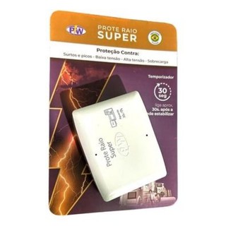 Proteraio Super Protetor Tv  Com Temporizador Protetor Contra Raios e Quedas Protetor Raios e Surtos