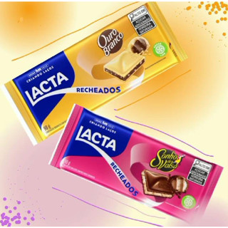Chocolate Lacta Recheados Ouro Branco + Sonho De Valsa 98g Lançamentos Barra