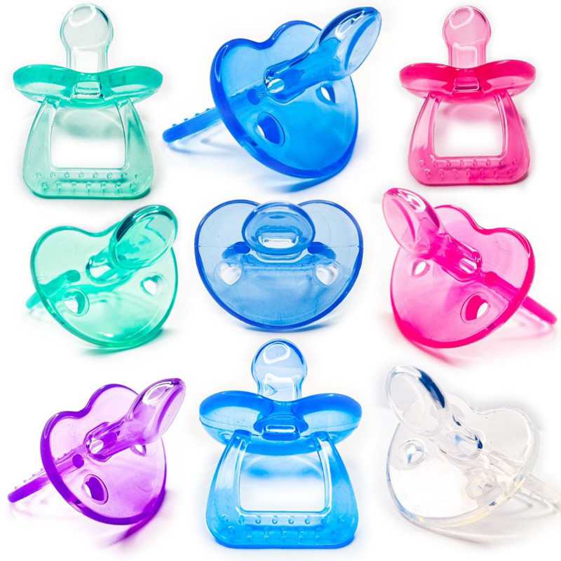 Kit 10 unidades Chupeta (Tetê) Silicone Bico Ortodôntico, Tamanho 2, Menino e Menina