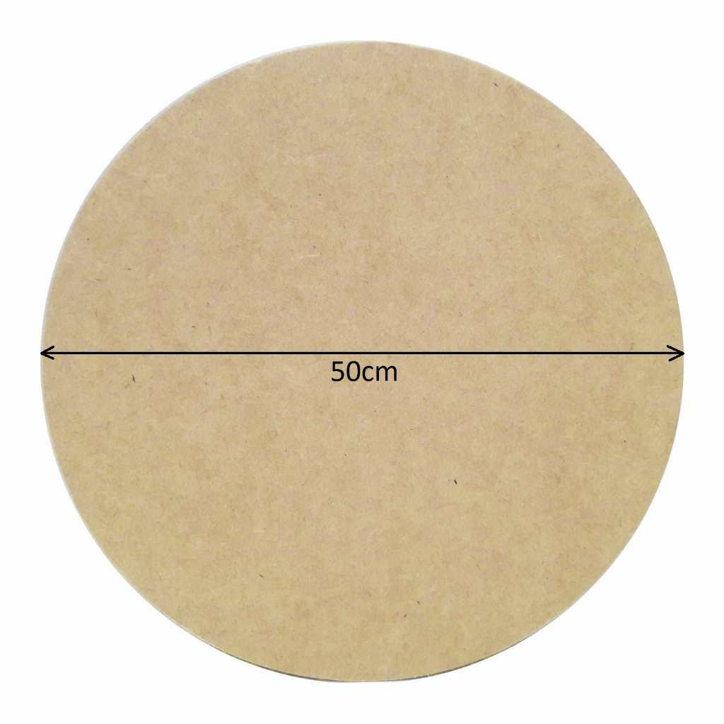 Base Sousplat Redonda 50cm de diâmetro em mdf cru 3mm em Oferta na Shopee