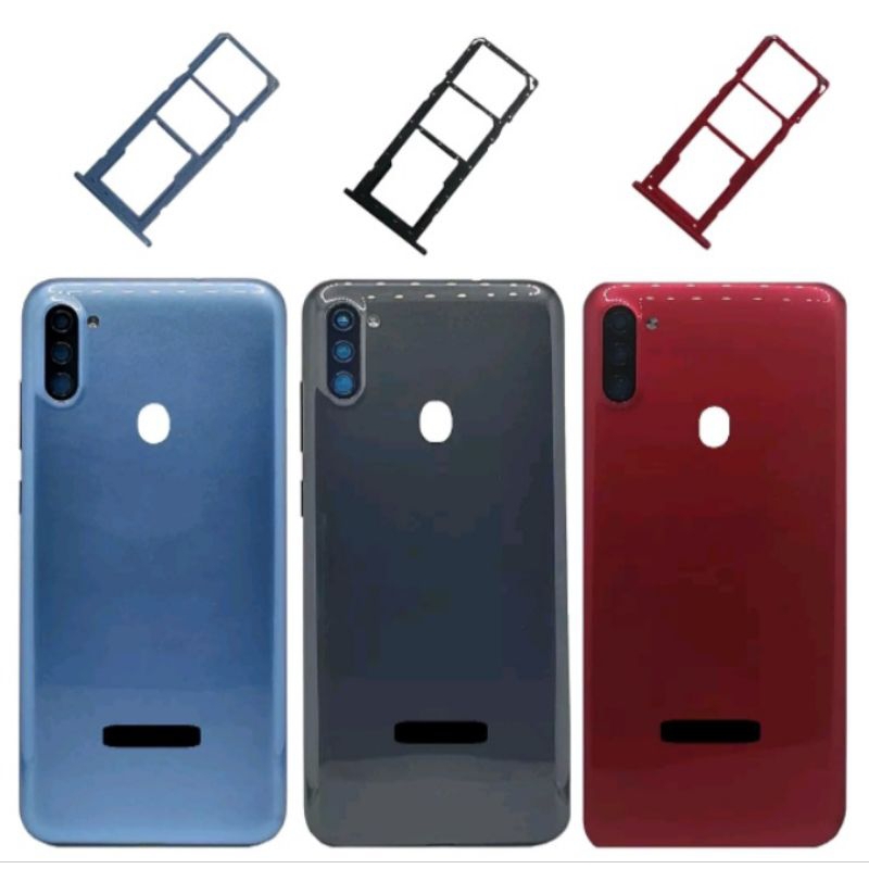 kit tampa traseira com lente e botões + gaveta do chip para galaxy A11 novo em Oferta na Shopee