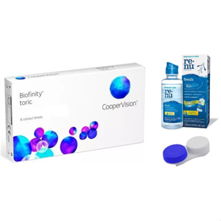 Lente De Contato Biofinity Astigmatismo Tórica Coopervision Com estojo e Renu em Oferta na Shopee