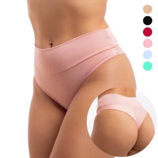 VIÉRE Kit 3 Calcinhas Feminina Cintura Alta Fio Dental Não Marca