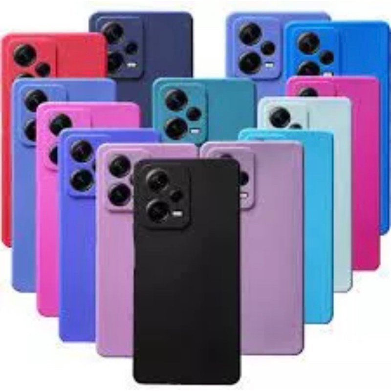 2X1 Xiaomi  Redmi Note 12 Pro Plus 5G -Película Ceramica 3D + Capa Silicone Aveludada Colorida