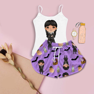 Baby Doll Feminino Pijama Feminino Wandinha Lilás