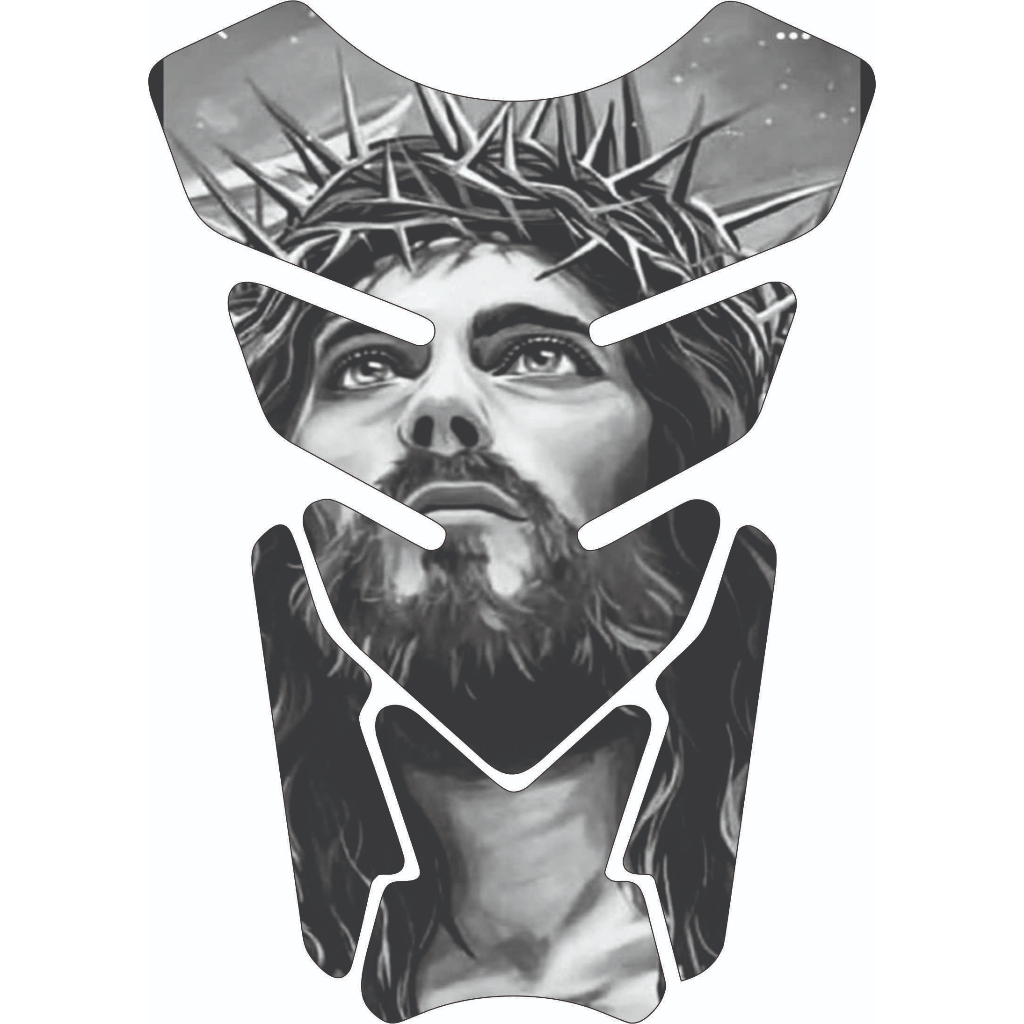 Protetor Para Tanque Moto Tankpad Resinado Universal Modelo Jesus Cristo e Gospel Varios Modelos em Oferta na Shopee