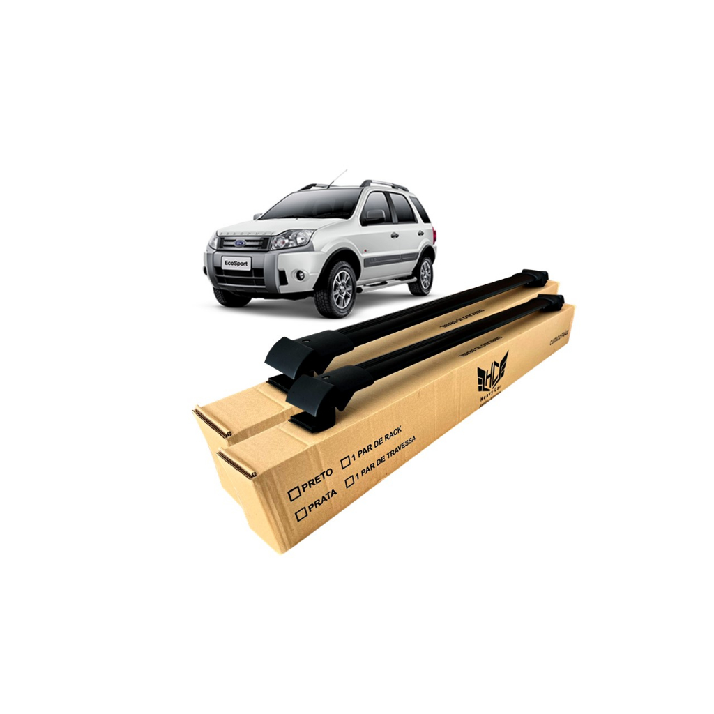 Rack Travessa de Teto Ford Ecosport 2010 A 2012 Bagageiro Larga